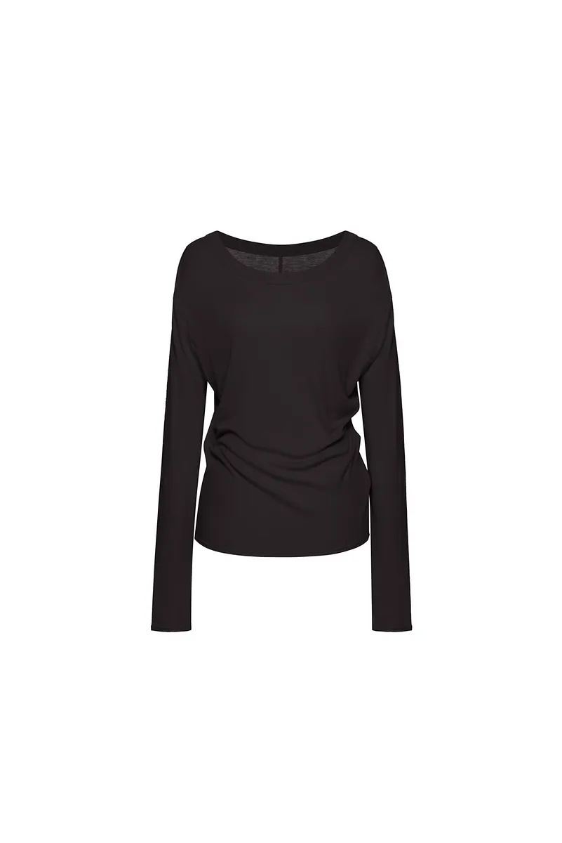 Studio Doe - Premium Tencel Wide Neck Knit Top