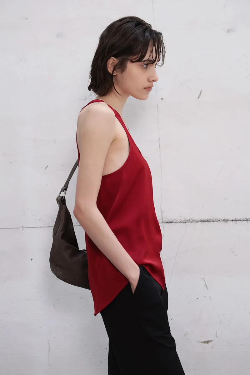 Studio Doe - Matte Satin U-Neck Tank Top