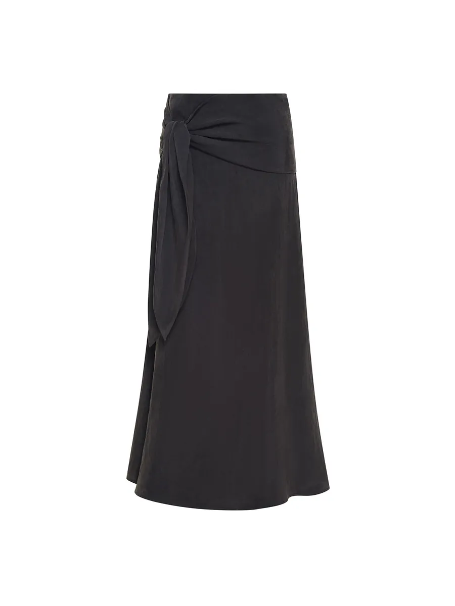 Studio Doe - Peach-Touch Textured Tie Skirt