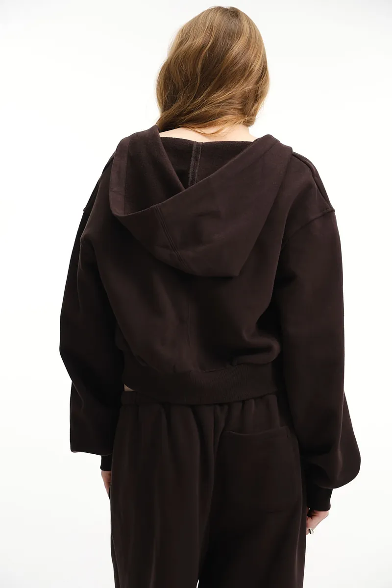 Studio Doe - Fleece Cropped Zip Hoodie