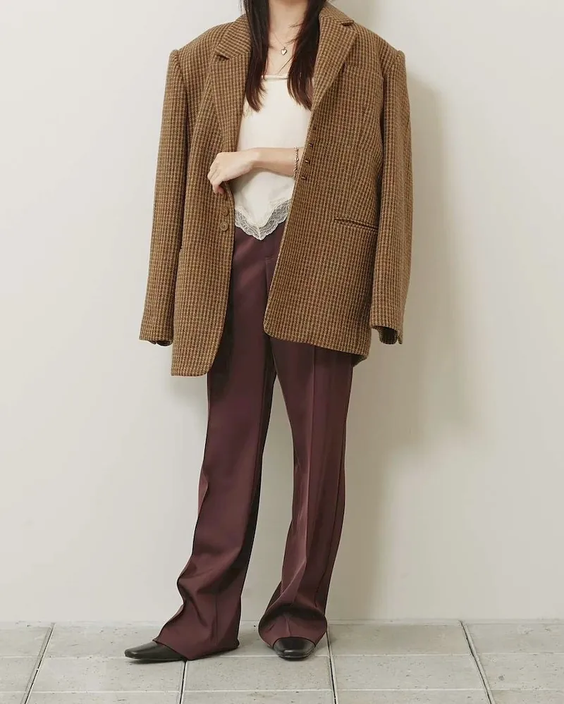 [PRE-ORDER] TODAYFUL - Wool100% Check Jacket
