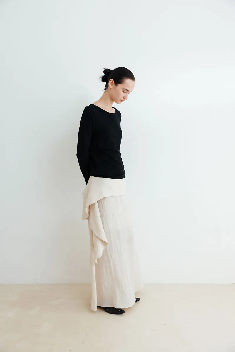 Studio Doe - Premium Tencel Wide Neck Knit Top