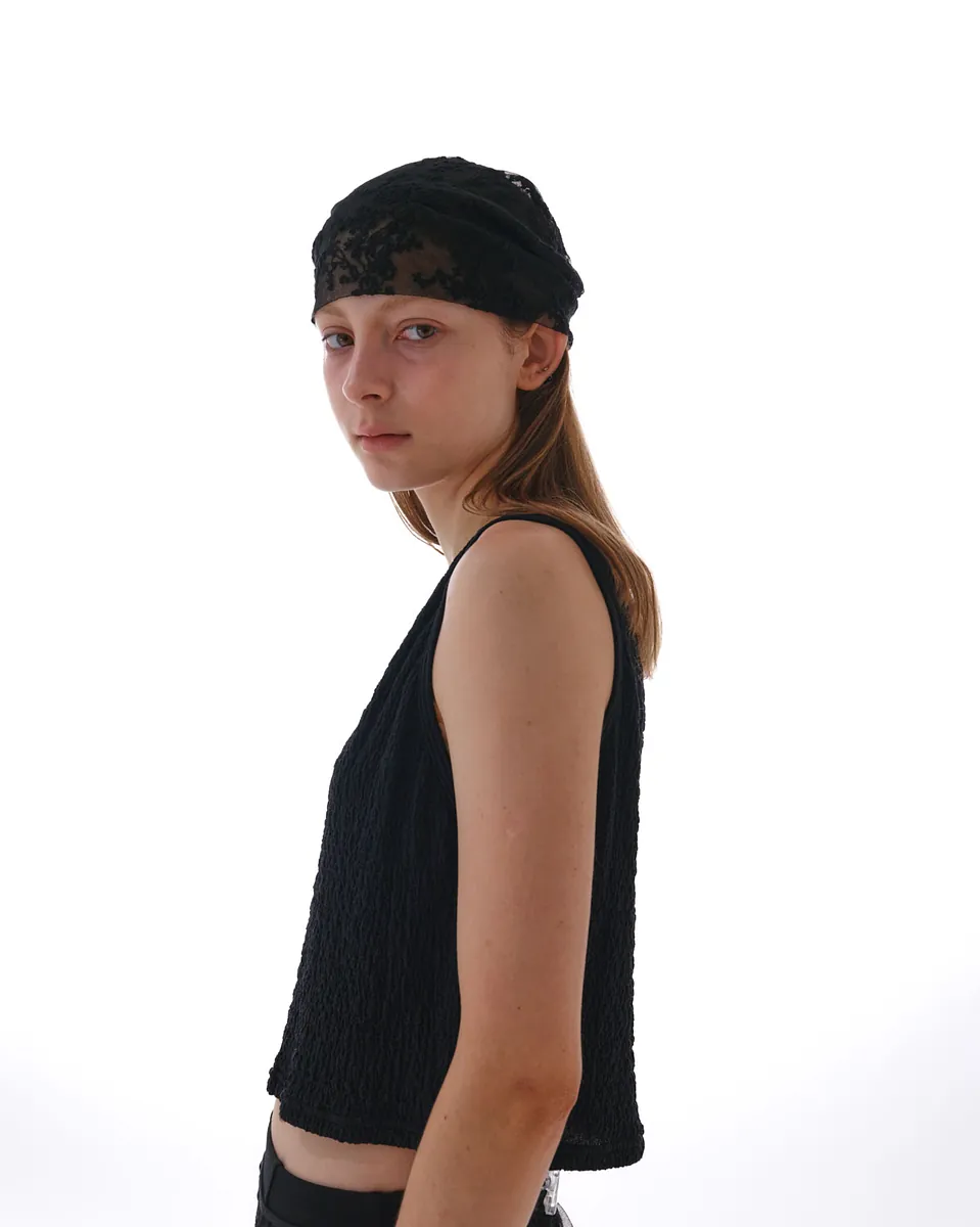 Studio Doe - Jacquard Textured Shirred Tank Top