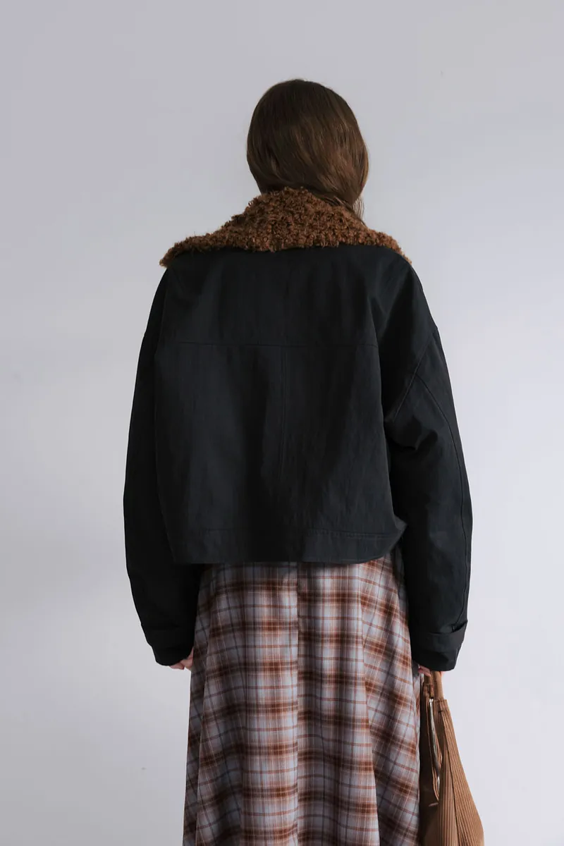 Studio Doe - Boa Collar Aviator Jacket