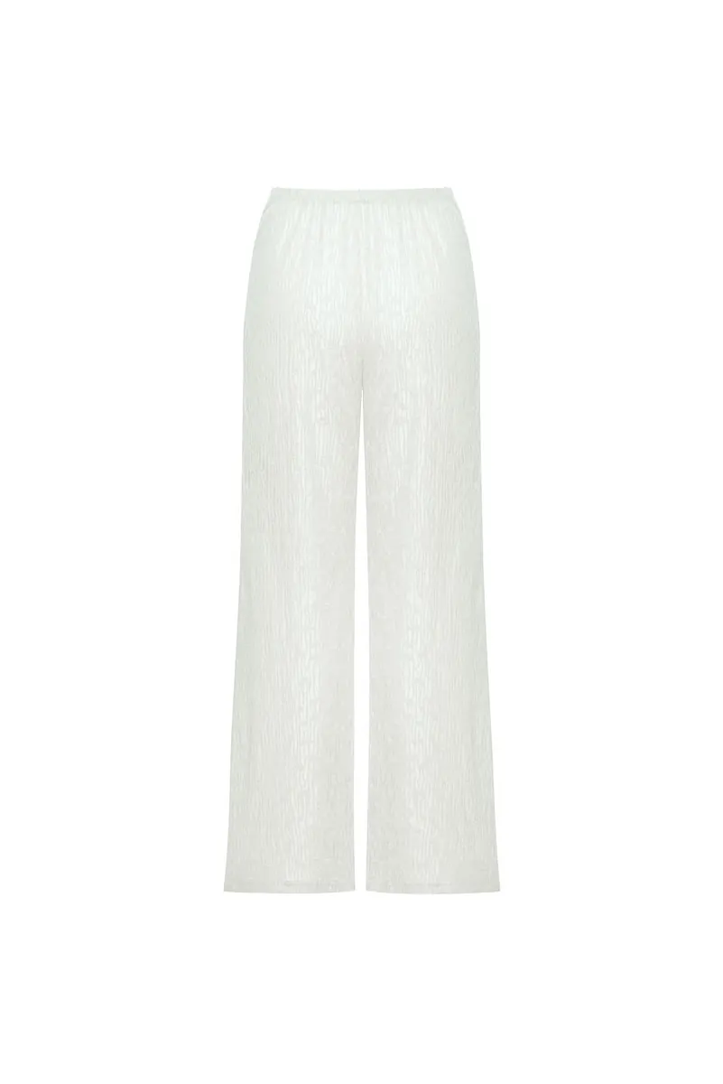 Studio Doe - Floral Pattern Sheer Easy Pants