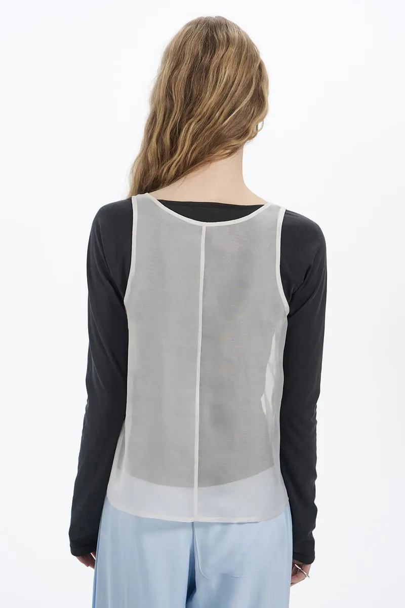 Studio Doe - Sheer Buttoned Vest