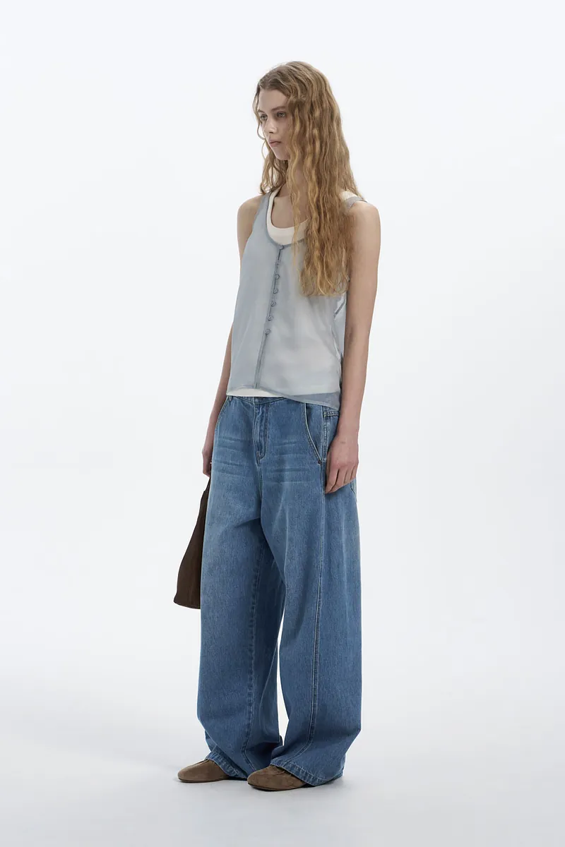 Studio Doe - Sheer Buttoned Vest