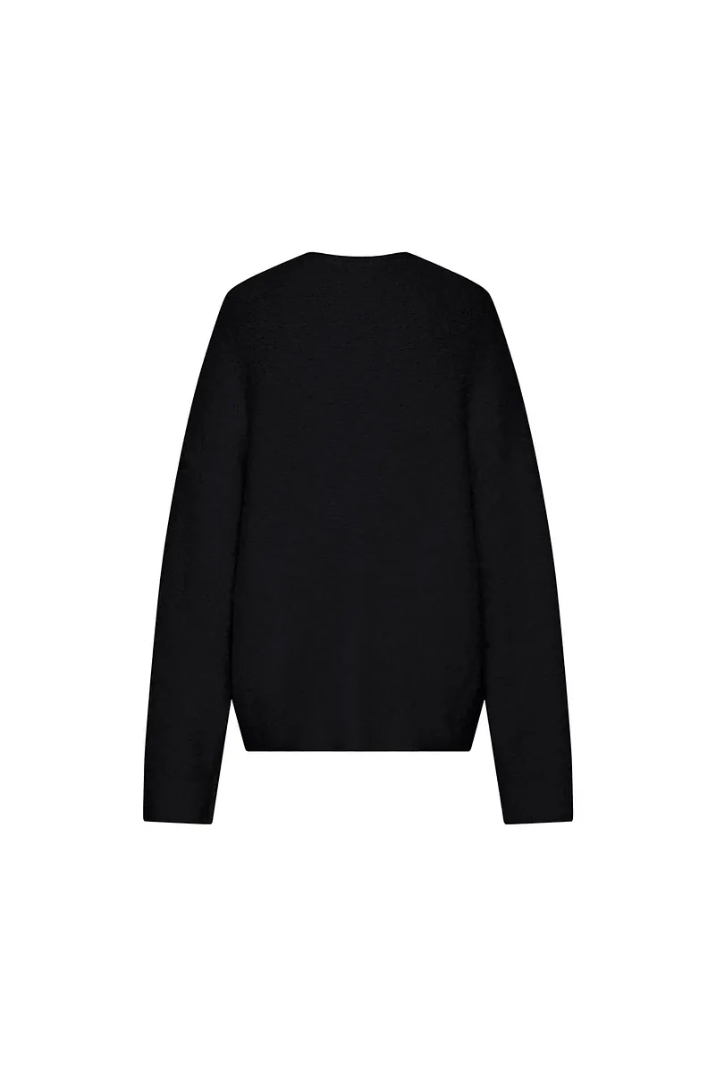Studio Doe - Fluffy Wool V-Neck Loose Sweater