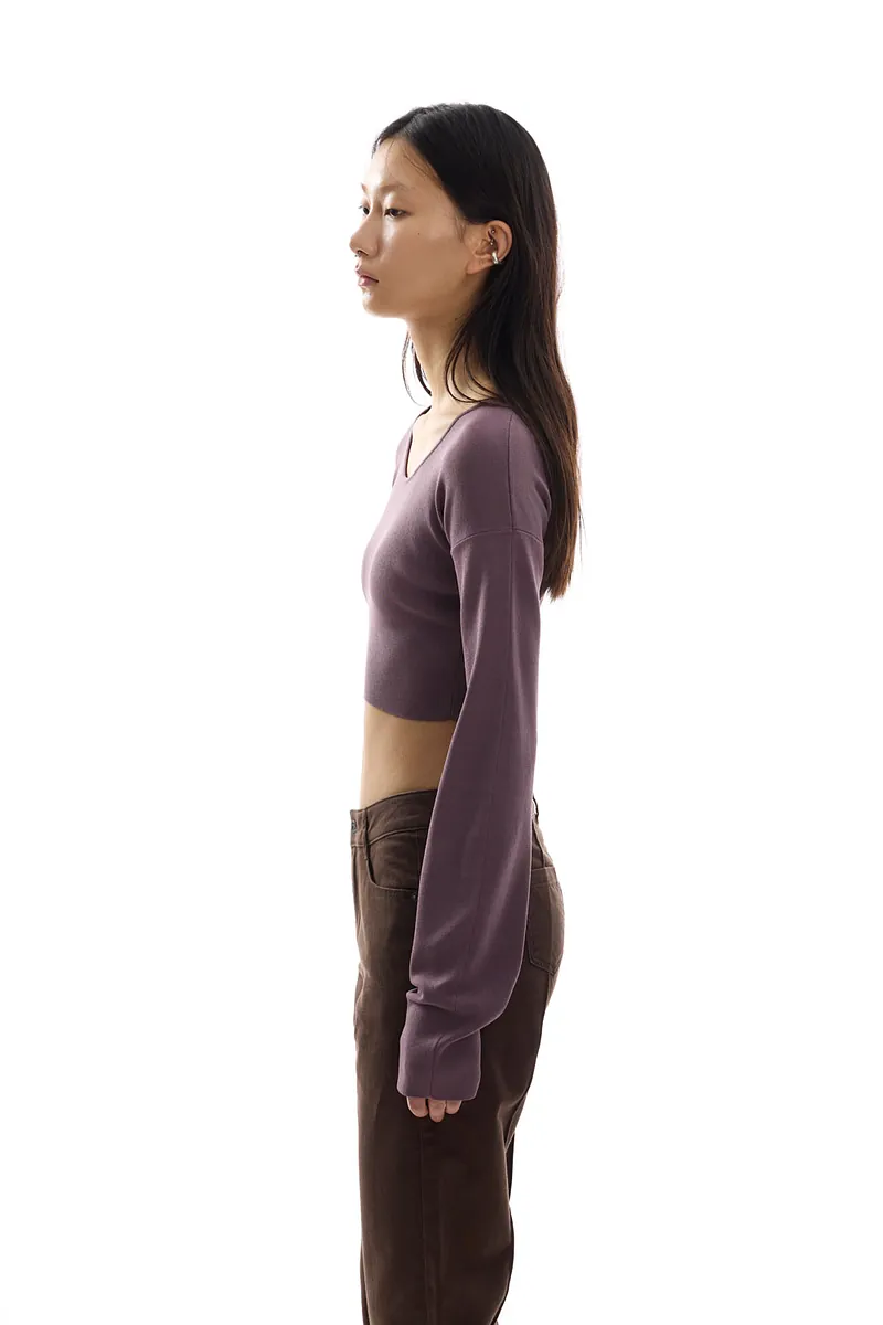 Studio Doe - Doe：Molly Reversible Curved Sleeve Knit Top