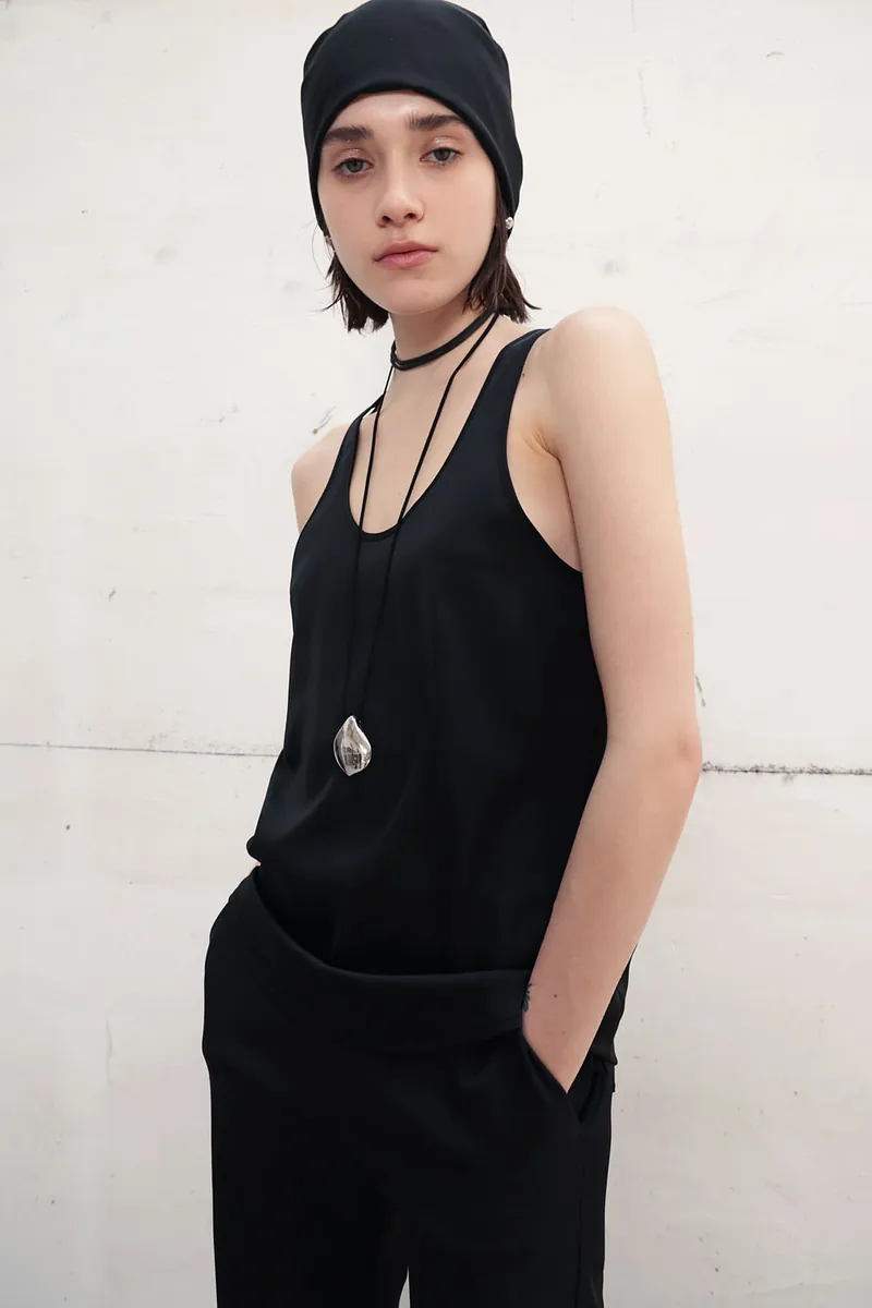 Studio Doe - Matte Satin U-Neck Tank Top