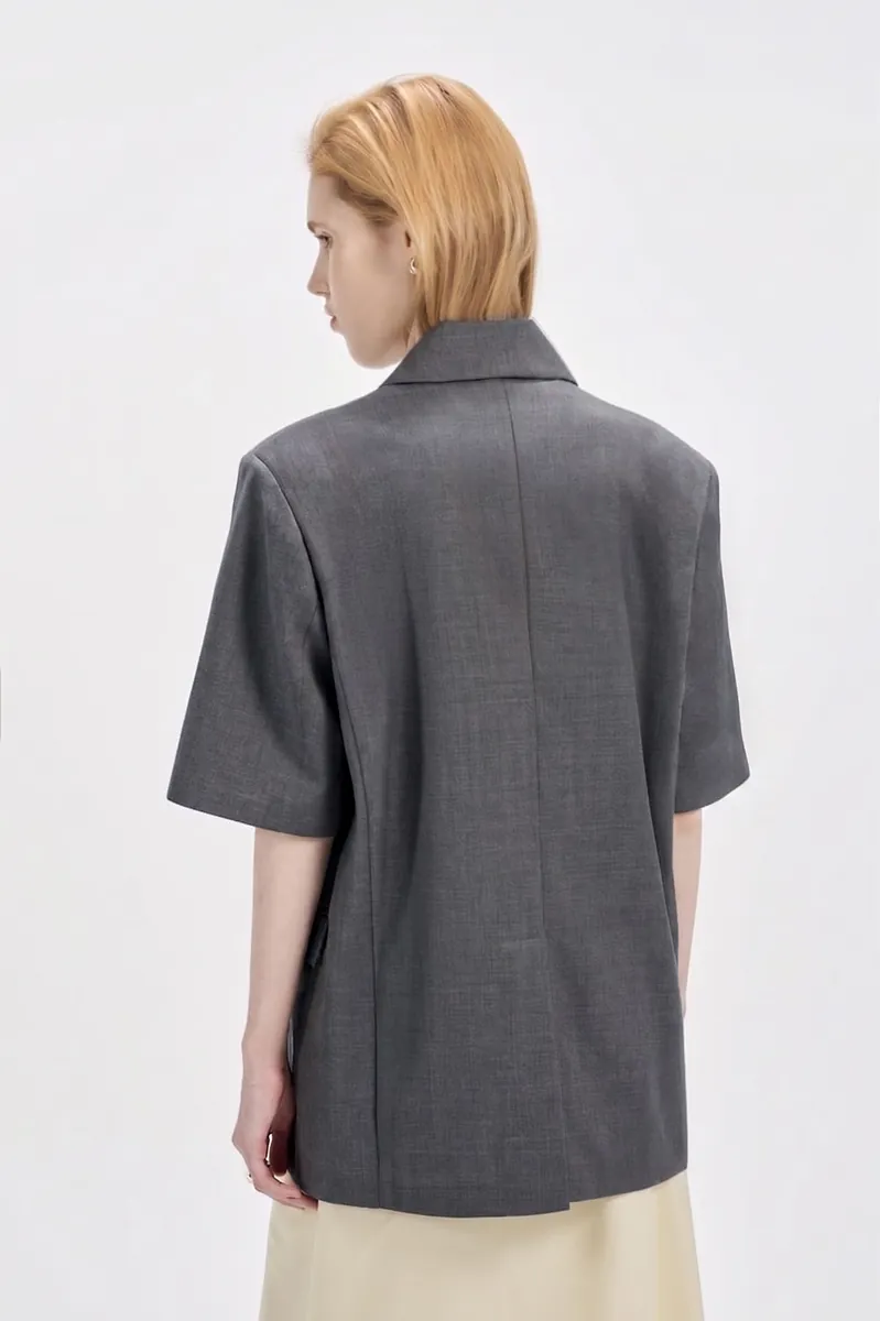 Studio Doe - Double-breasted Short-sleeved Jacket