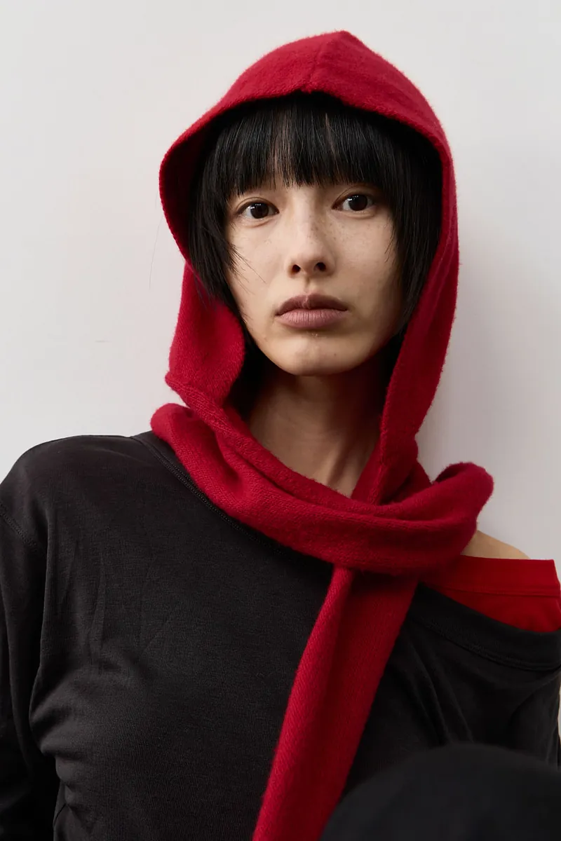 Studio Doe - Sea Island Cotton Soft Knit Hooded Scarf