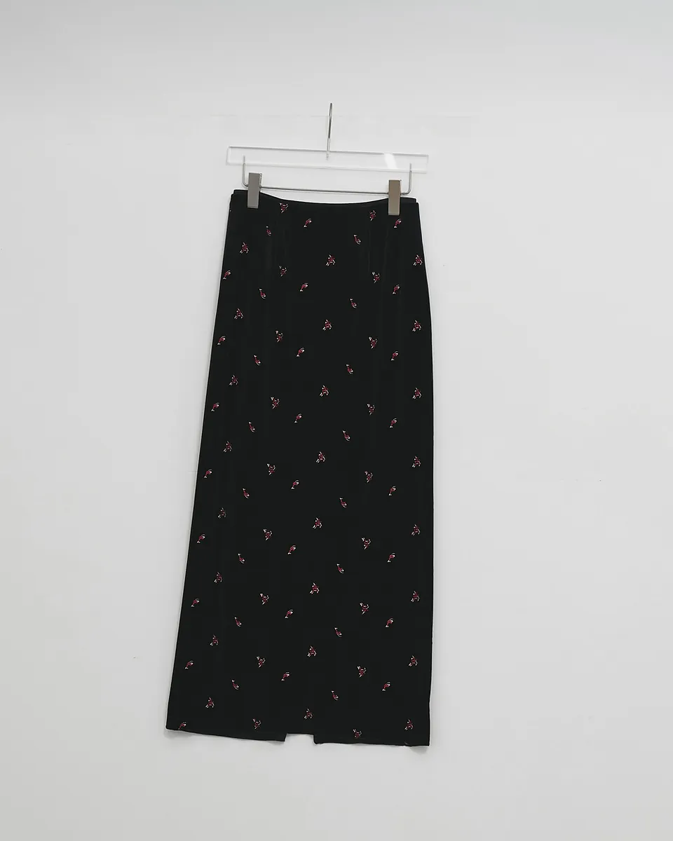 [PRE-ORDER] TODAYFUL - Petit Flower Velour Skirt