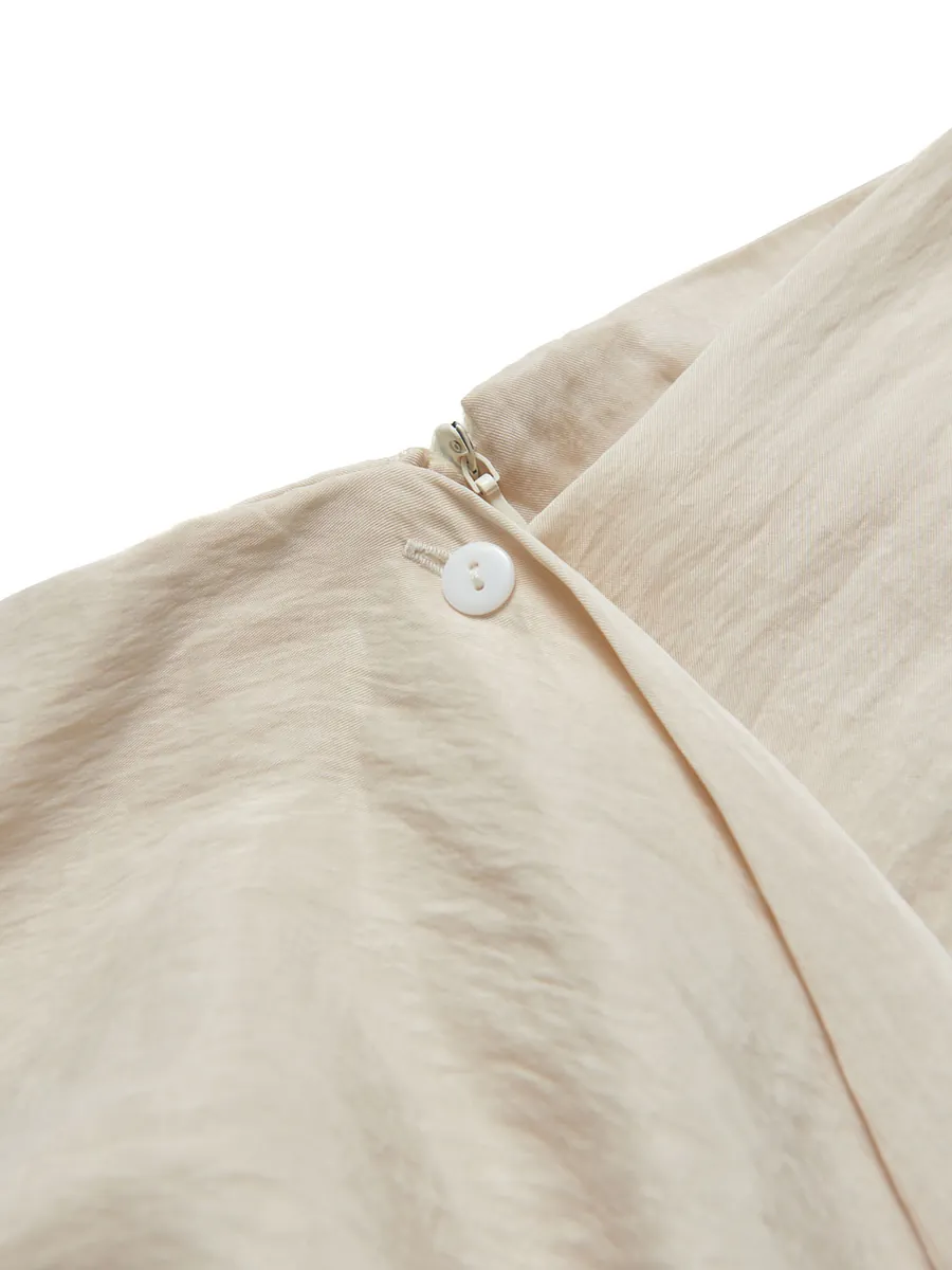 Studio Doe - Peach-Touch Textured Tie Skirt