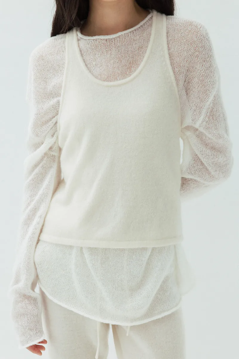 Studio Doe - Cashmere Light Knit Tank Top