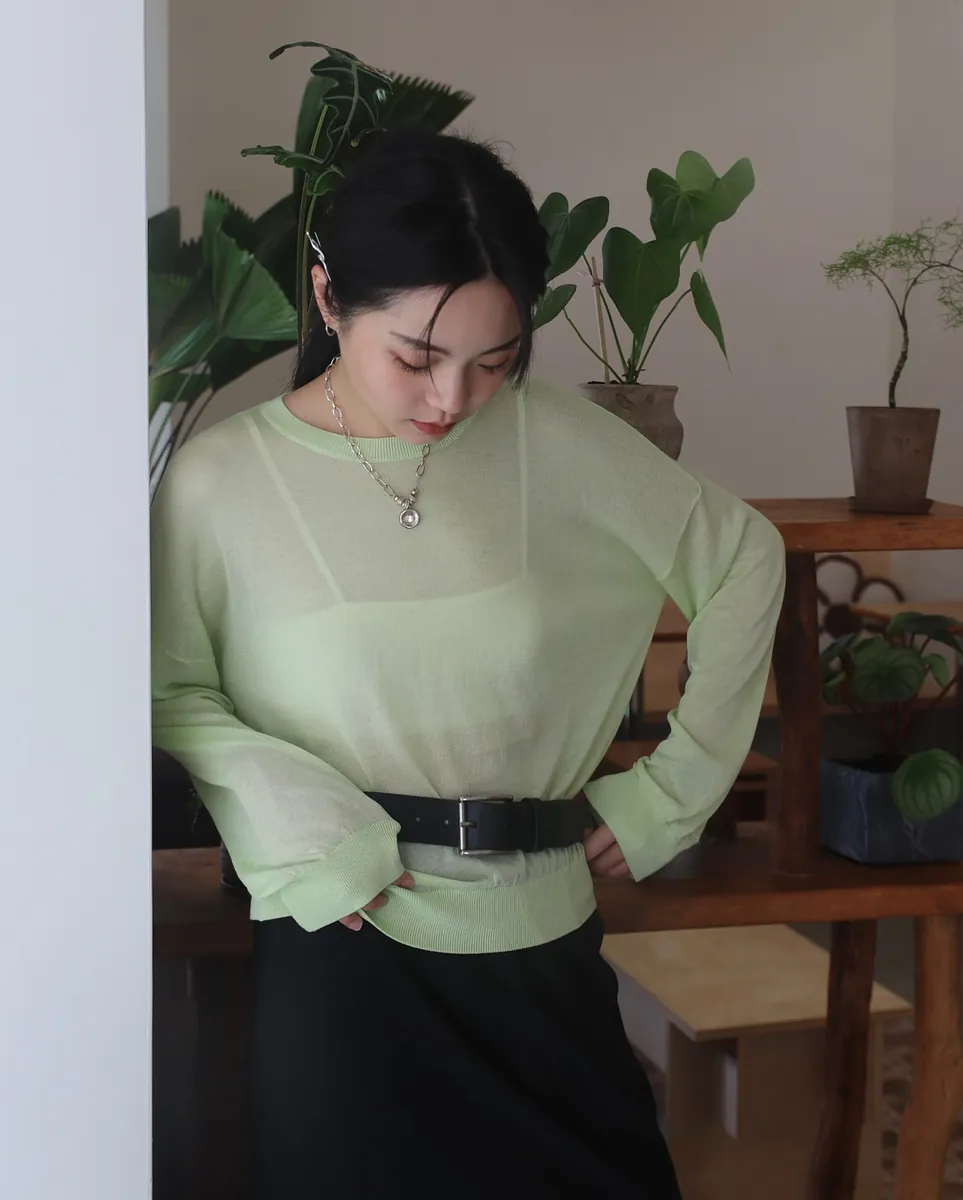 Studio Doe - Premium Tencel Sheer Knit Top