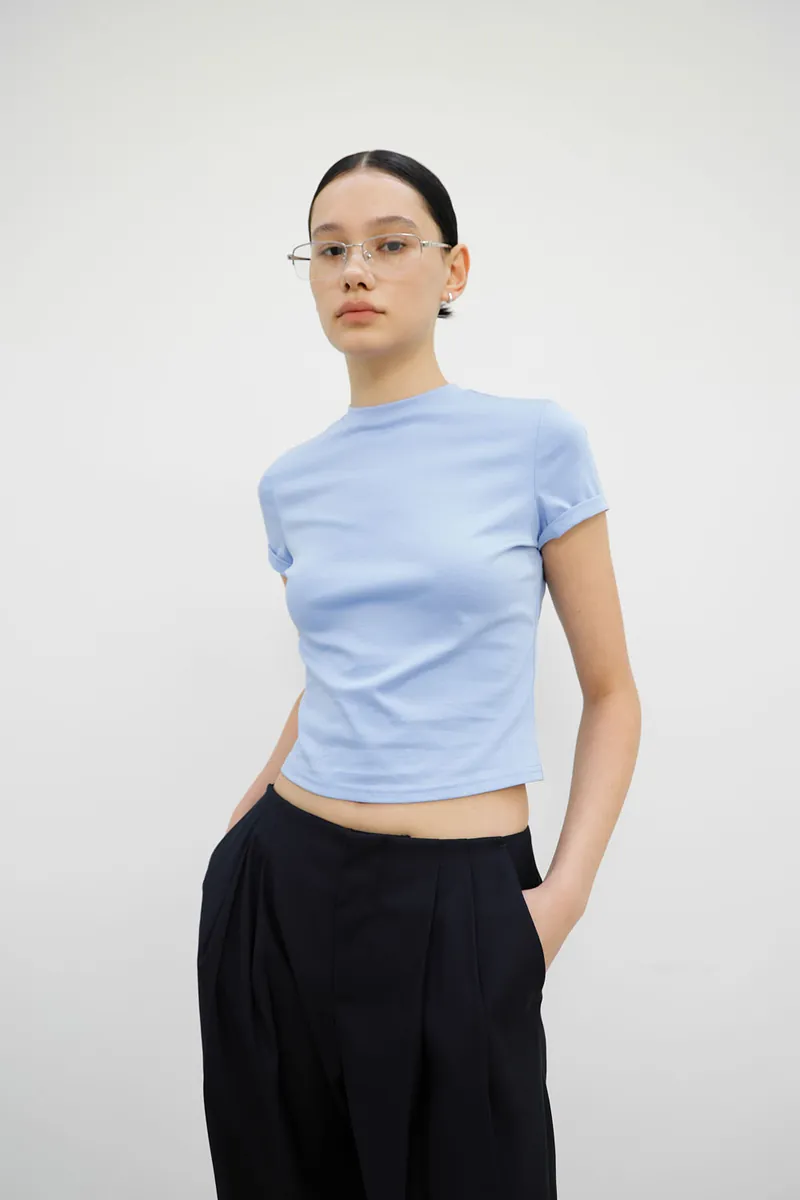 匹馬棉極簡小立領Tee 2.0