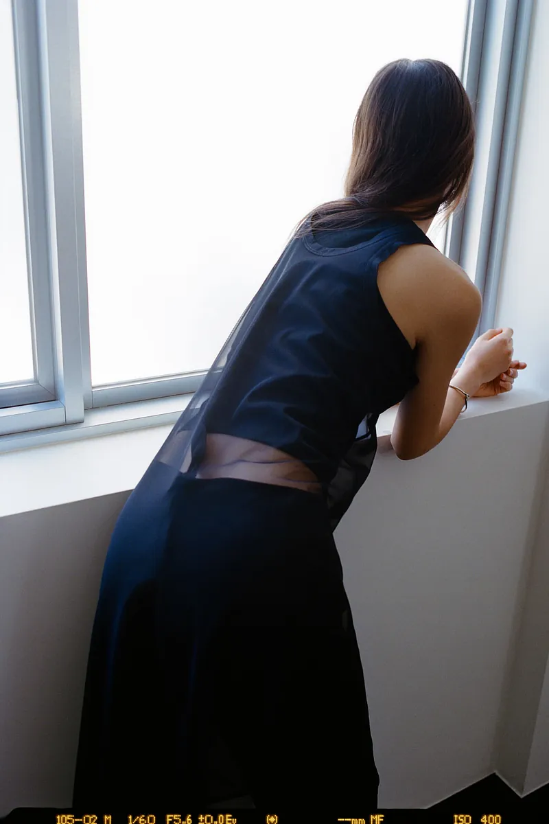 Studio Doe - Sheer Side Slit Long Tank Top