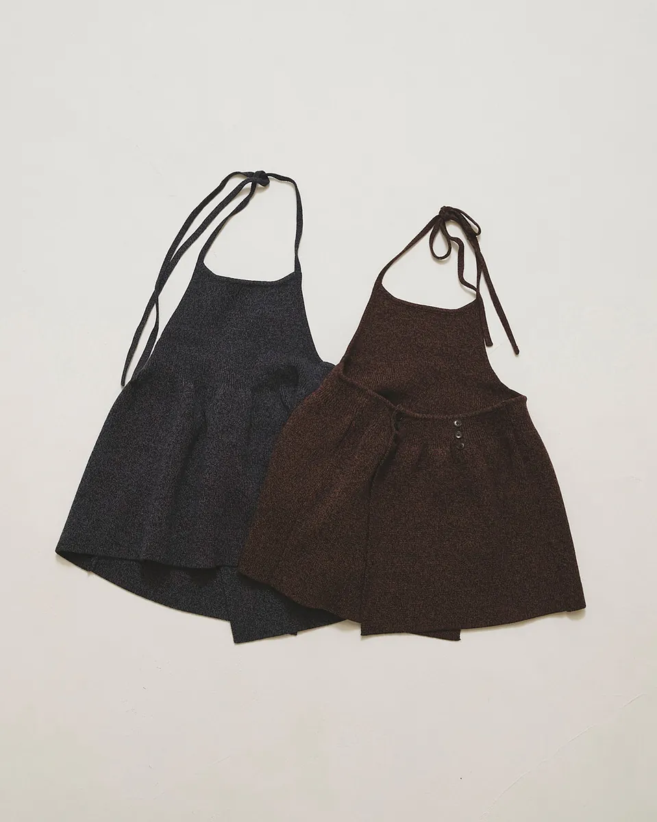 [PRE-ORDER] TODAYFUL - Halterneck Peplum Knit