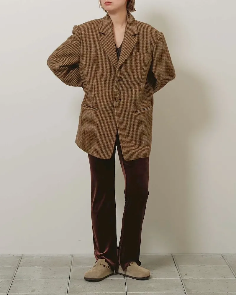 [PRE-ORDER] TODAYFUL - Wool100% Check Jacket