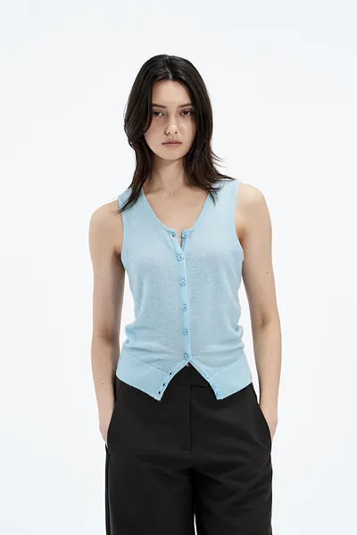 Studio Doe - Mohair Sleeveless Cardigan