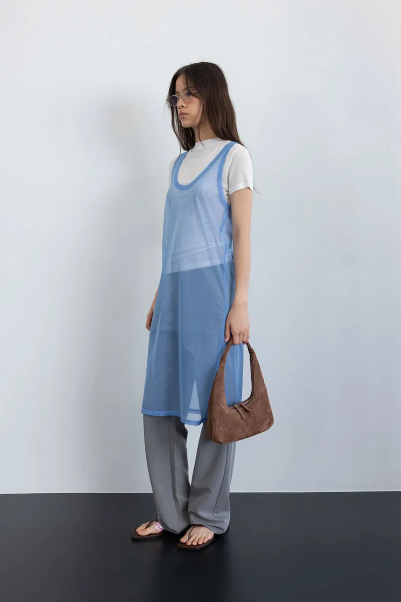 Studio Doe - Sheer Side Slit Long Tank Top