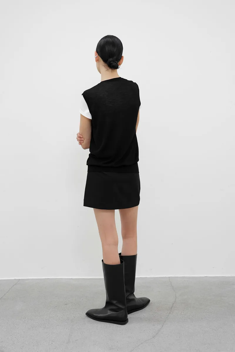 Studio Doe - V-Neck Tencel Fine Knit Tank Top