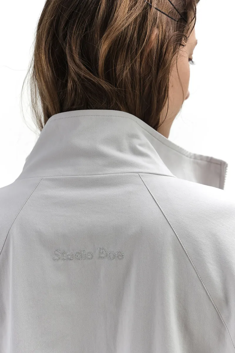 Studio Doe - Raglan Sleeve Stand Collar Oversized Jacket