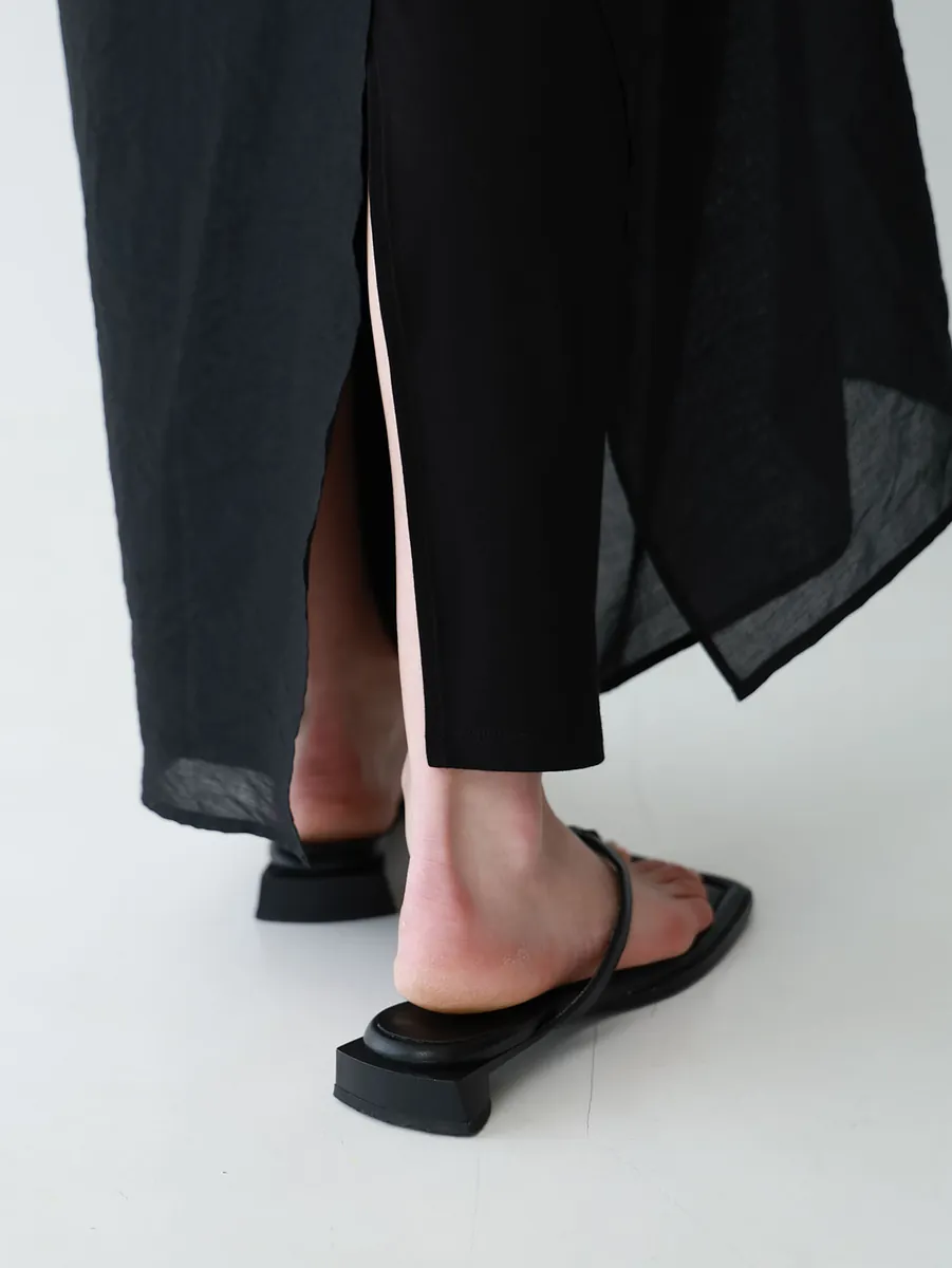 Studio Doe - Elastic Waist Sheer Layered Skirt