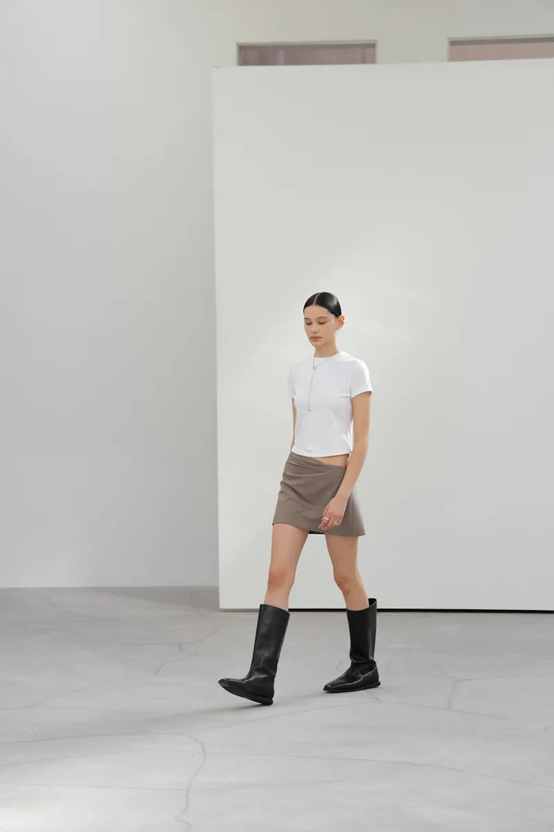 Studio Doe - Diagonal Gathered Boxy Skort