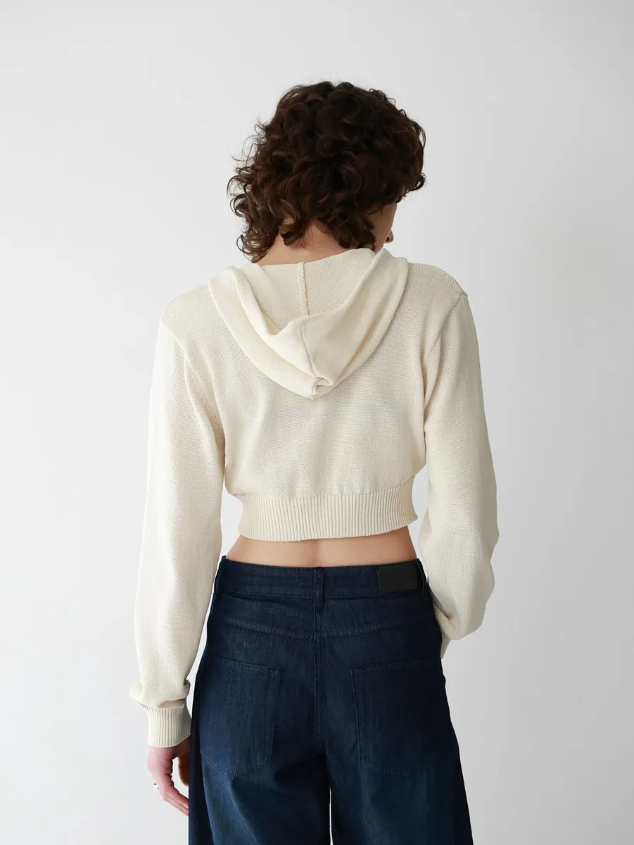 Studio Doe - Cool Gauze Hooded Short Cardigan