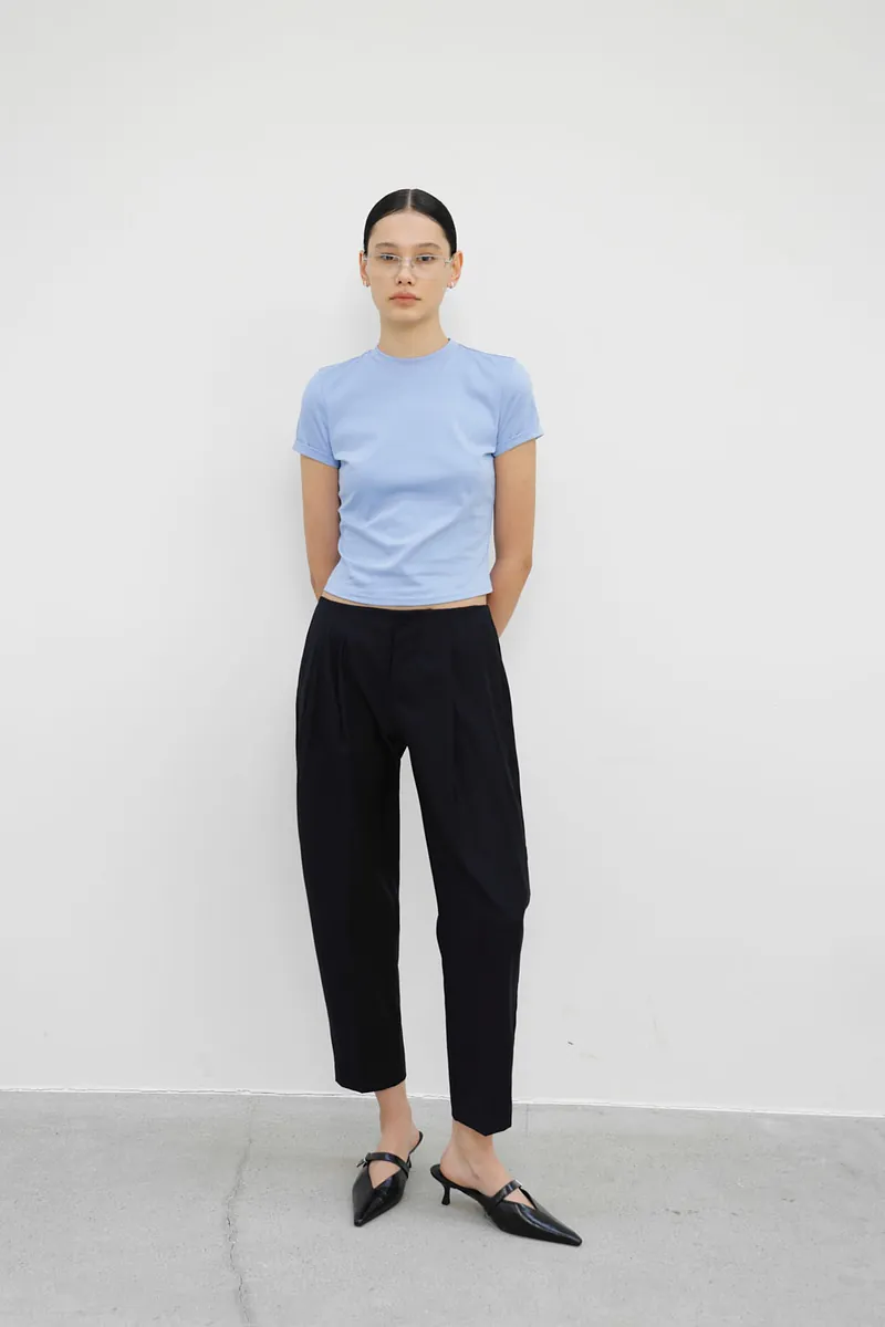 匹馬棉極簡小立領Tee 2.0