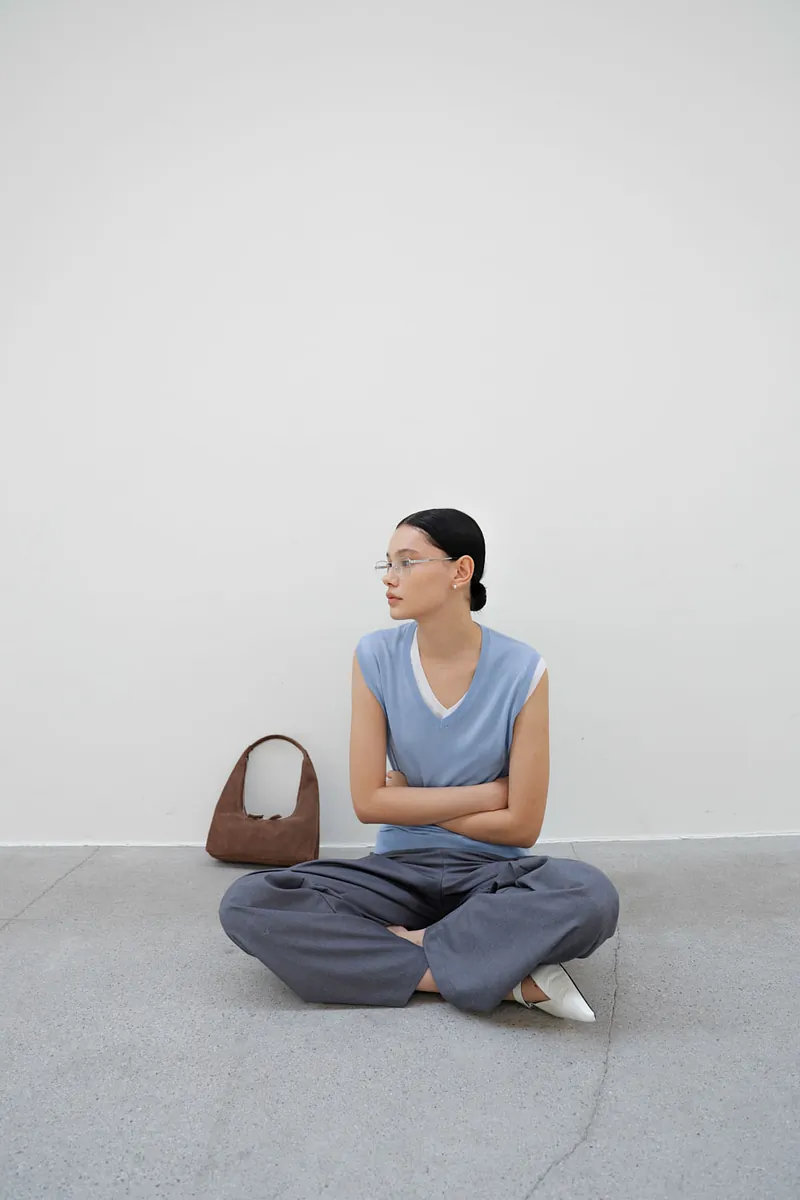 Studio Doe - V-Neck Tencel Fine Knit Tank Top