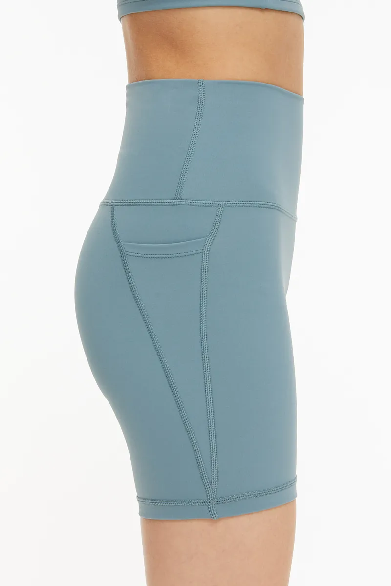 Studio Doe - High-Rise Stretch Long Biker Shorts