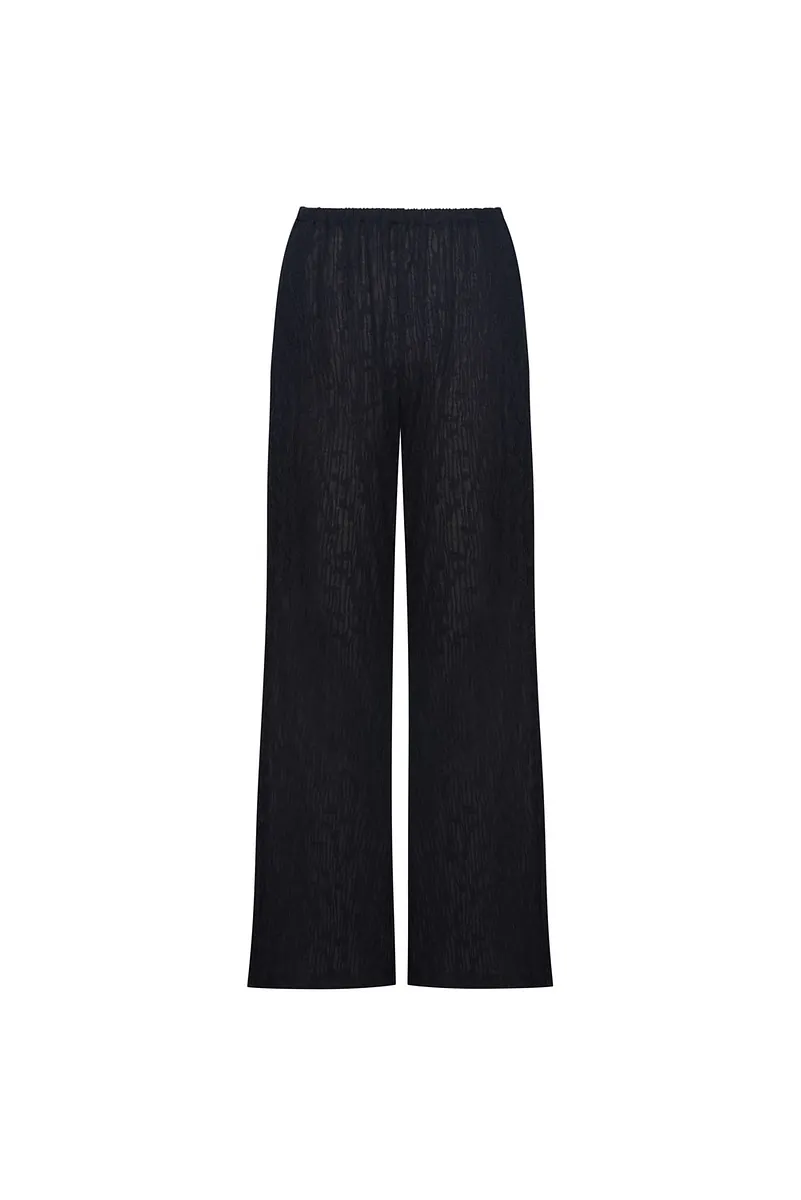Studio Doe - Floral Pattern Sheer Easy Pants