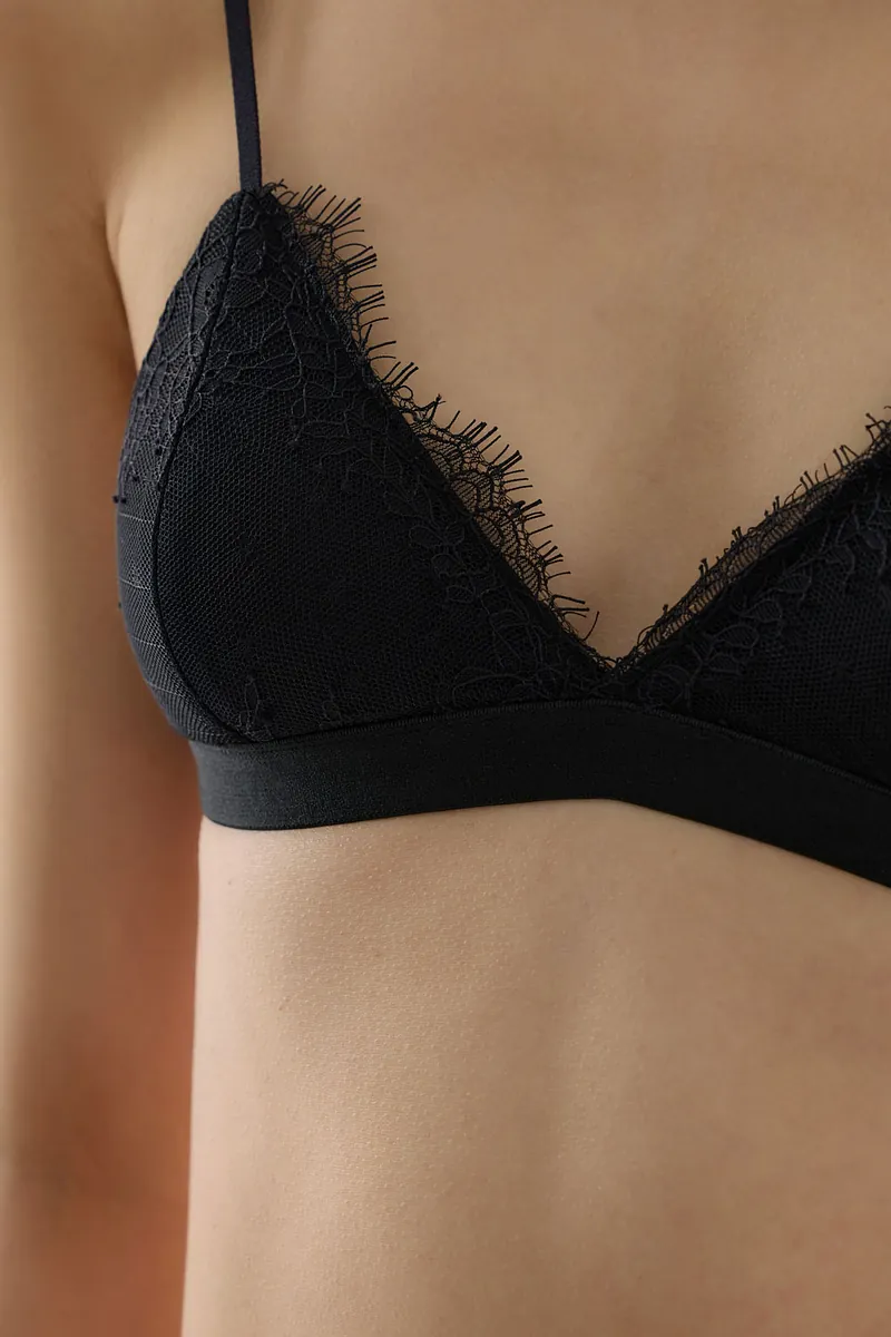 Doe：Molly Lace Piping Bra