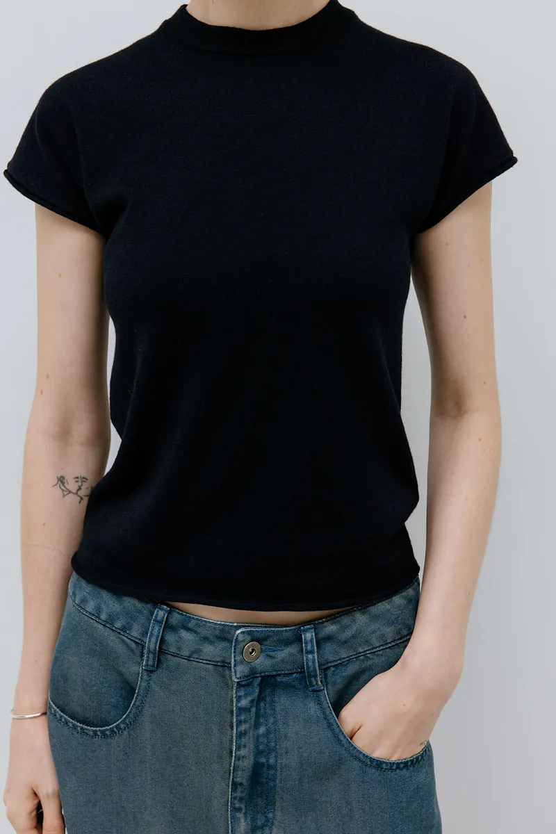 Studio Doe - French Sleeve Knit T-shirt