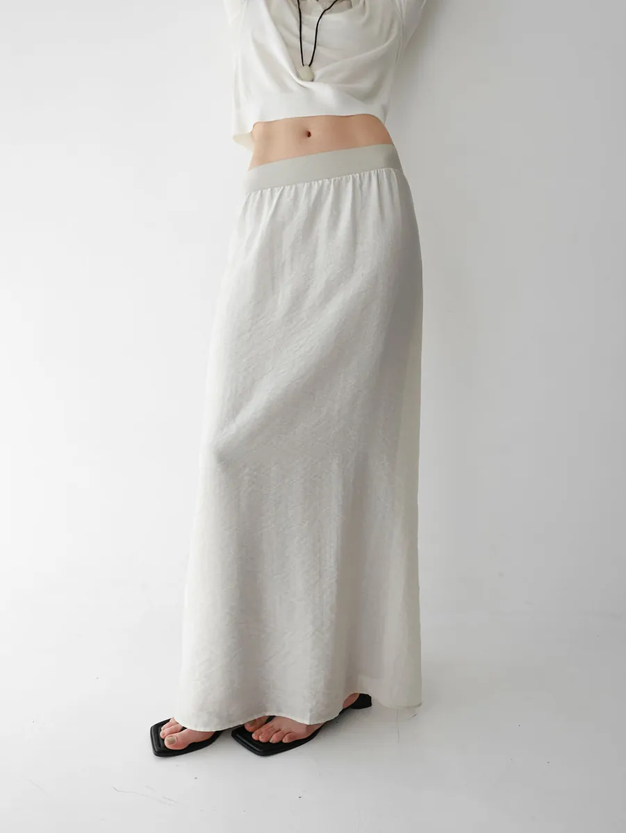 Studio Doe - Elastic Waist Sheer Layered Skirt
