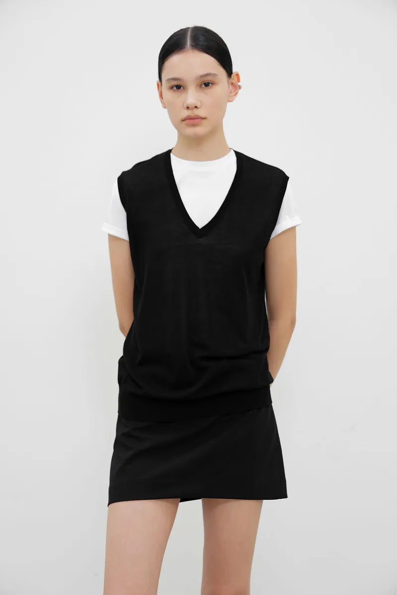 Studio Doe - V-Neck Tencel Fine Knit Tank Top