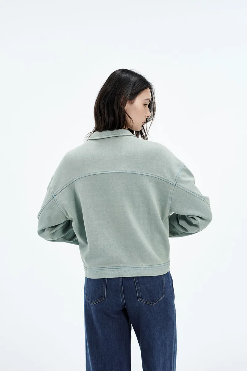 Studio Doe - Knit Denim Cropped Jacket