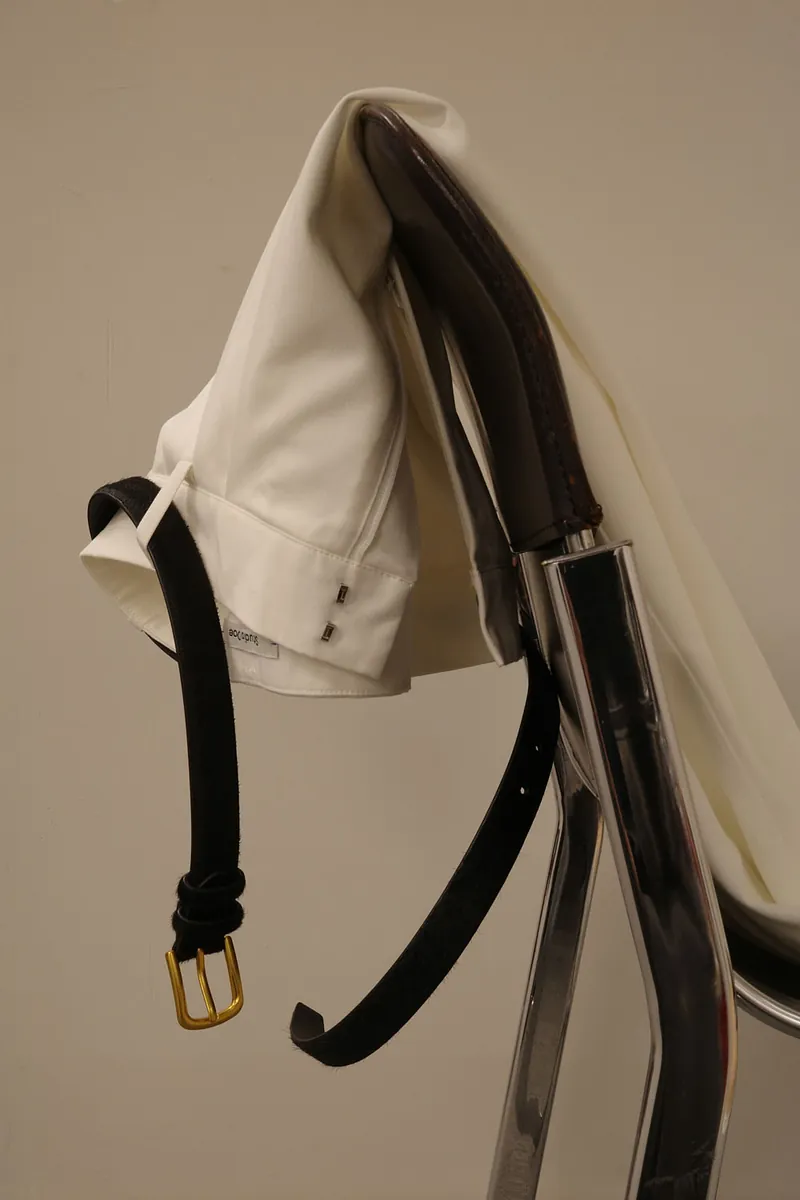 Studio Doe - Horsehair Leather Gold Buckle Belt