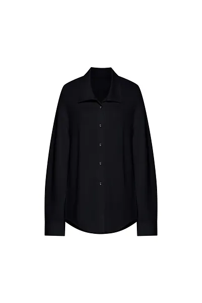 Smooth Fitted Knit Shirt