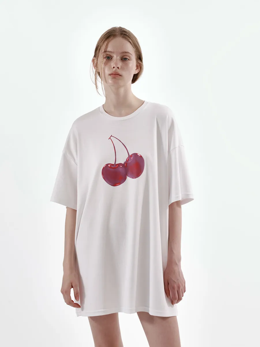 Studio Doe - Oversized Cherry Print T-Shirt