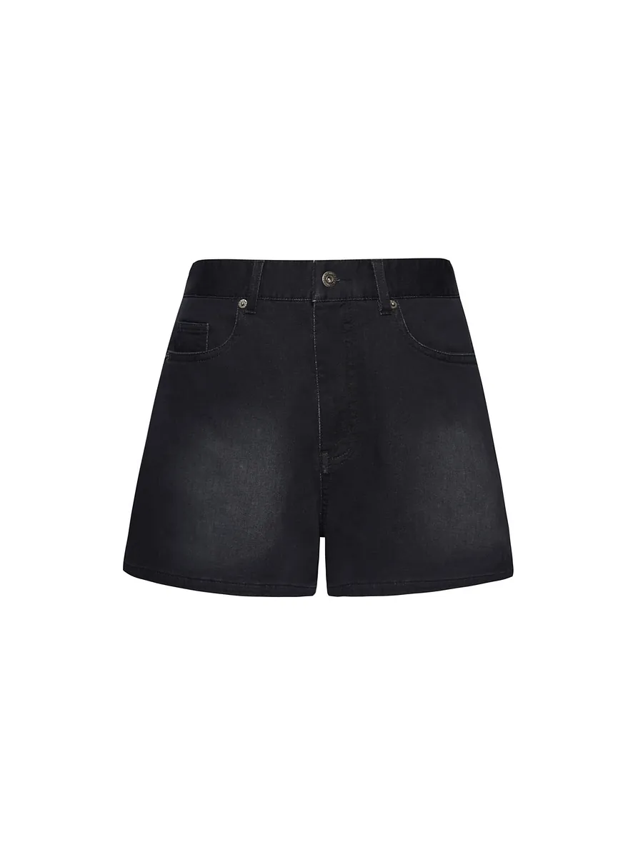 Studio Doe - Folded Waist Knit Denim Shorts