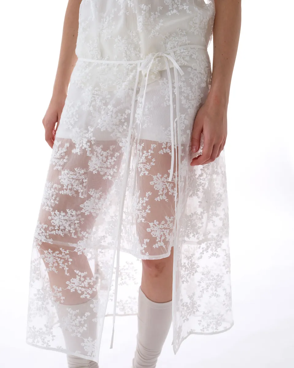 Studio Doe - Lace Embroidered Tie Skirt