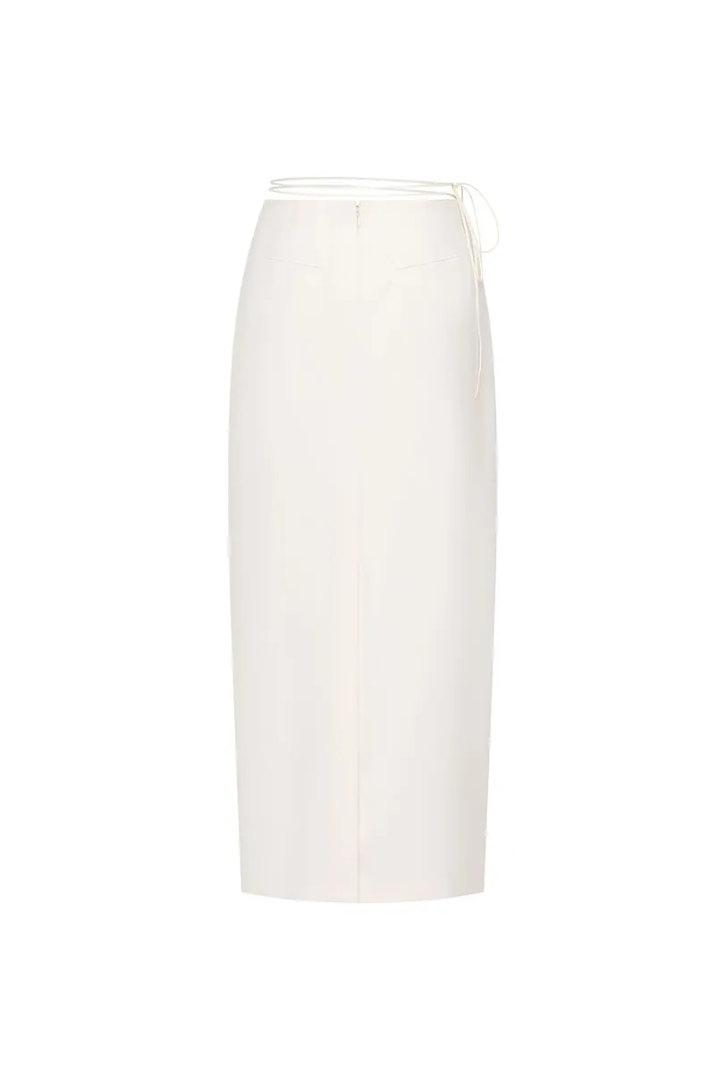Studio Doe - Adjustable Tie Slit Straight Skirt