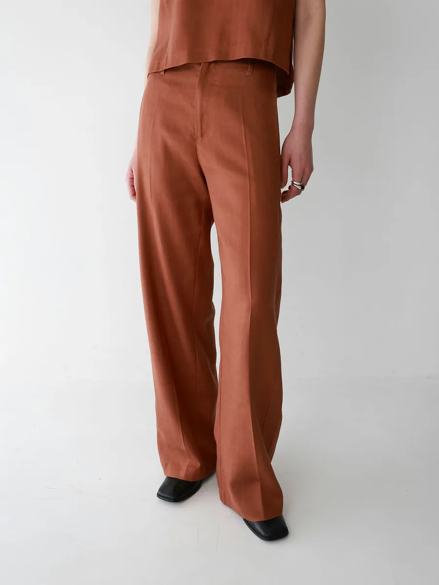 Studio Doe - Tencel Linen Low-Rise Wide Pants