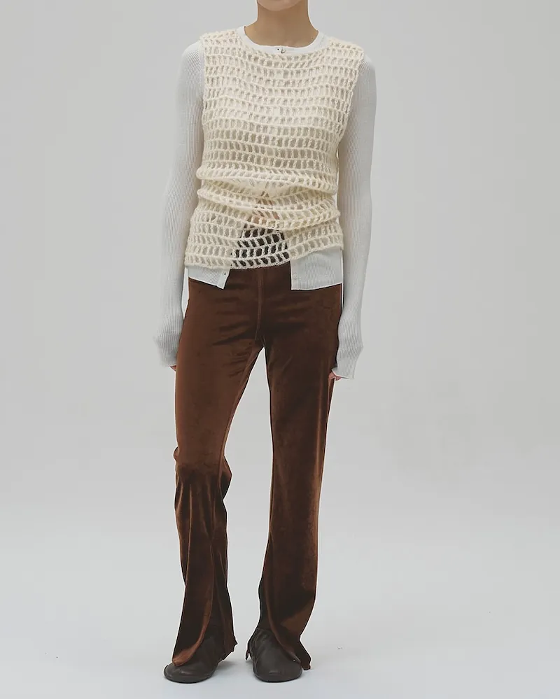 TODAYFUL - Velour Slit Leggings