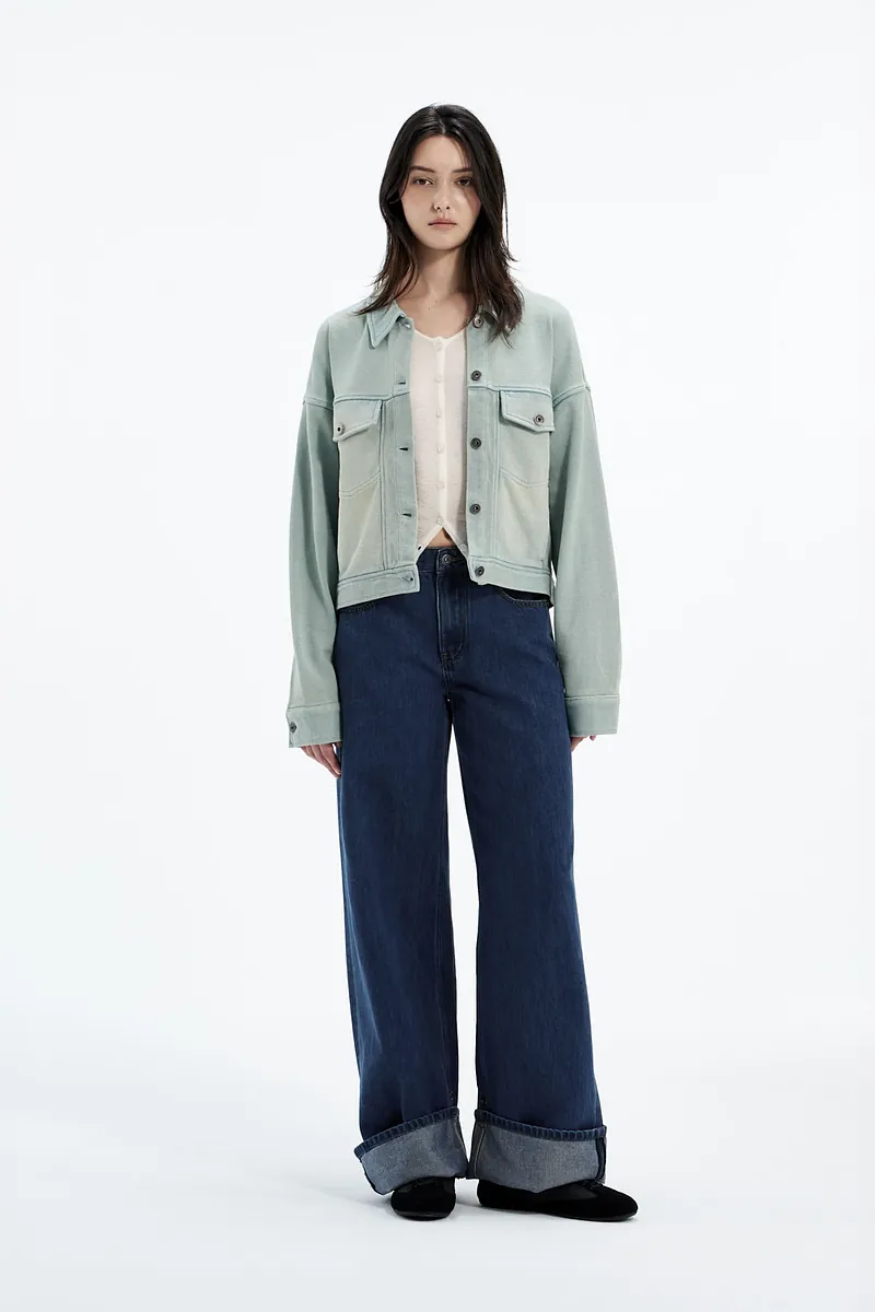 Studio Doe - Knit Denim Cropped Jacket