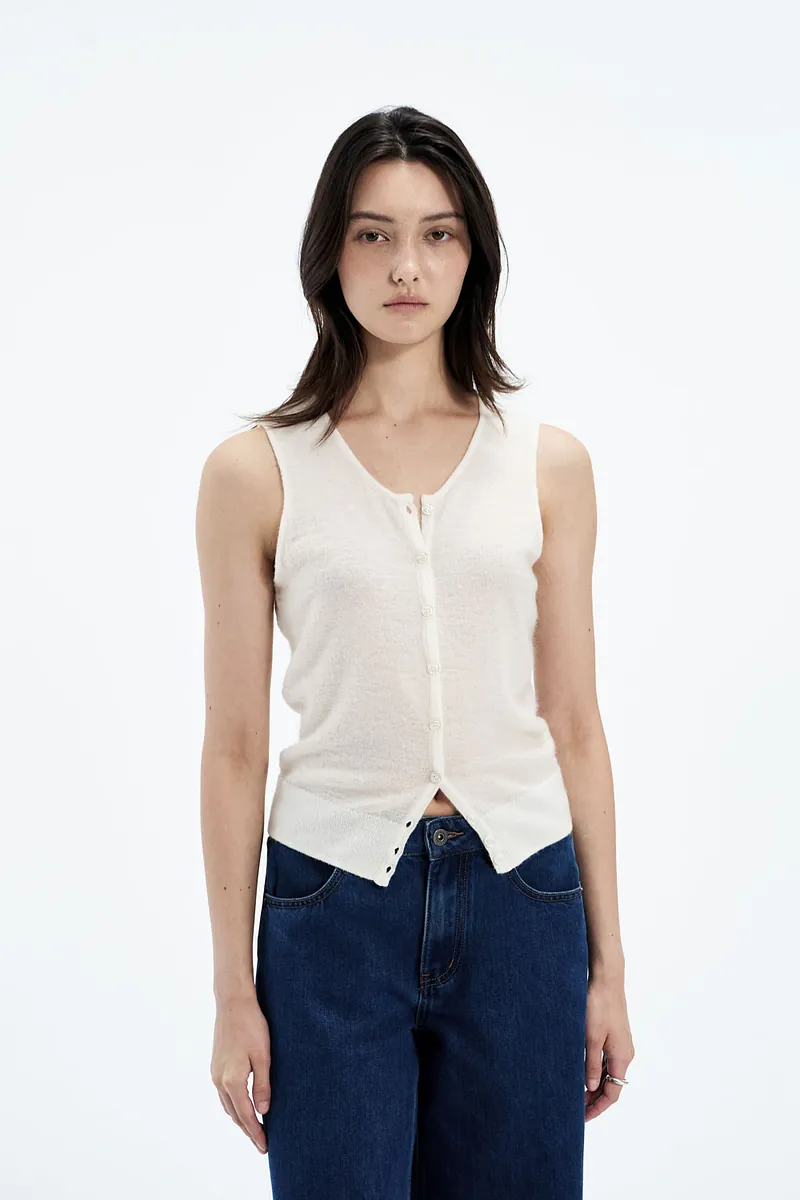 Studio Doe - Mohair Sleeveless Cardigan